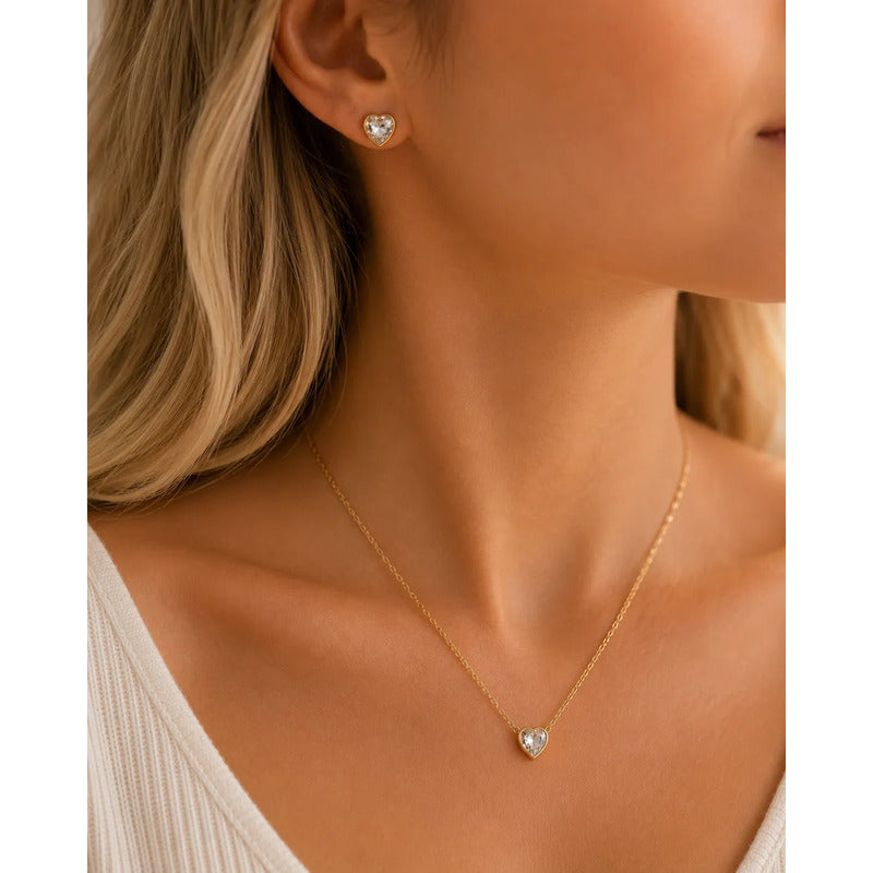 Set collar y aros L'amour