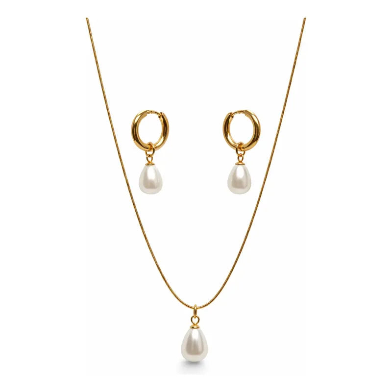 Set collar y aros Nina