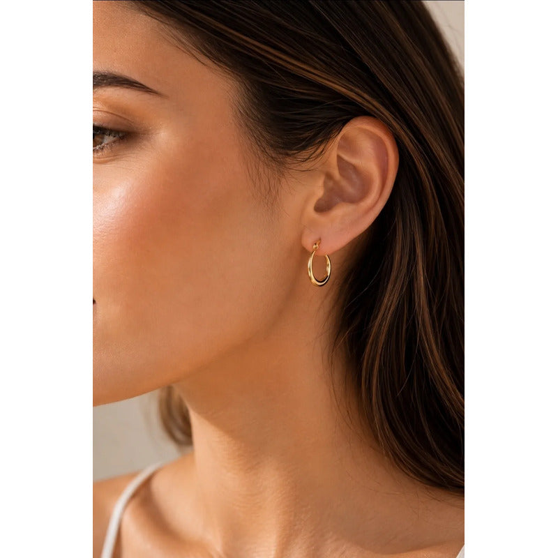 Aros Dana Argollas Doradas
