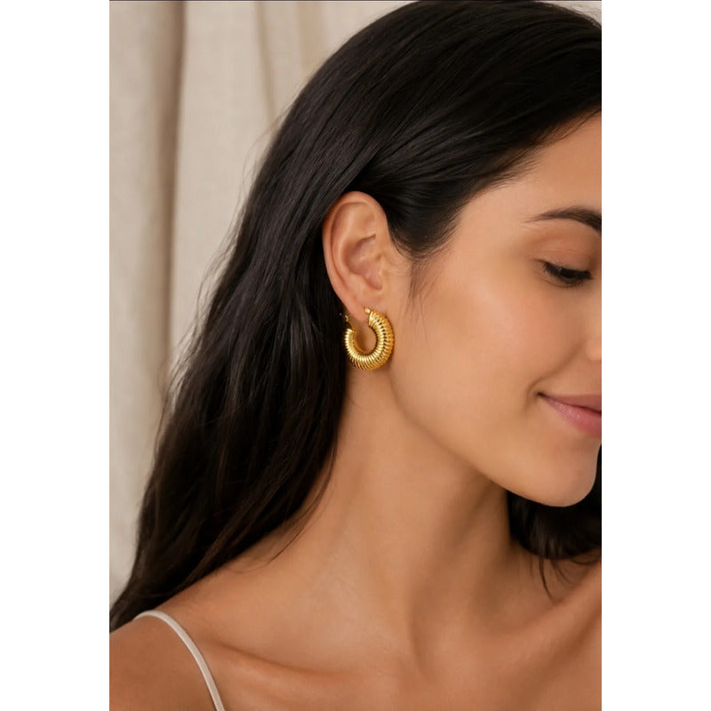 Aros Zoe Dorados