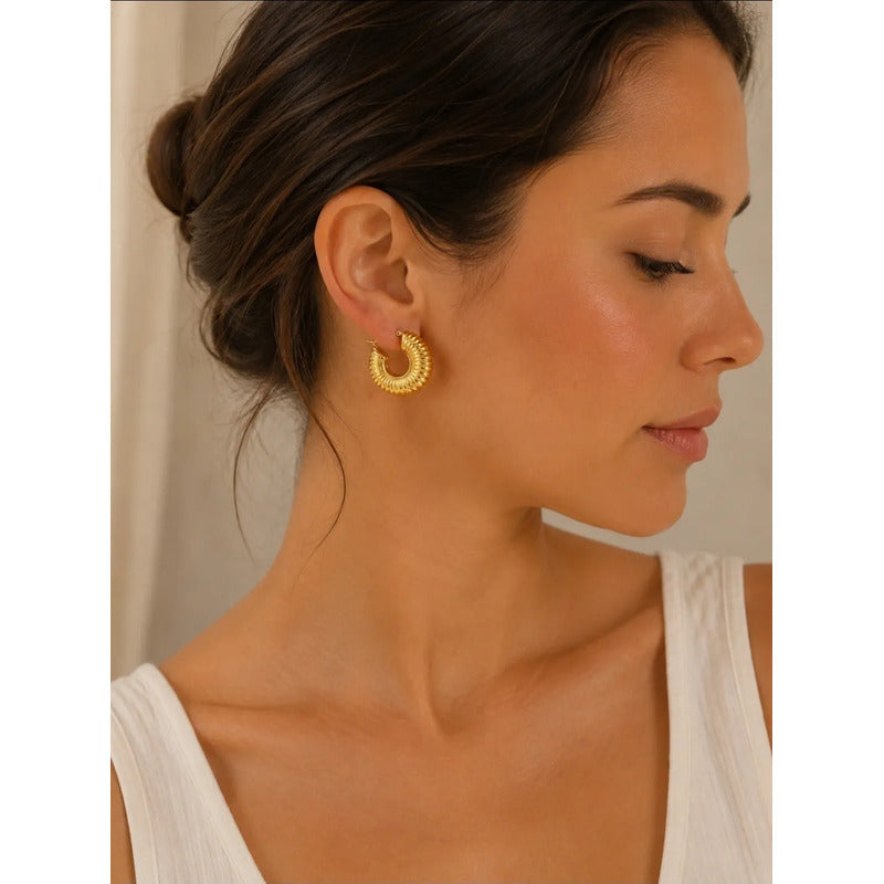 Aros Zoe Dorados