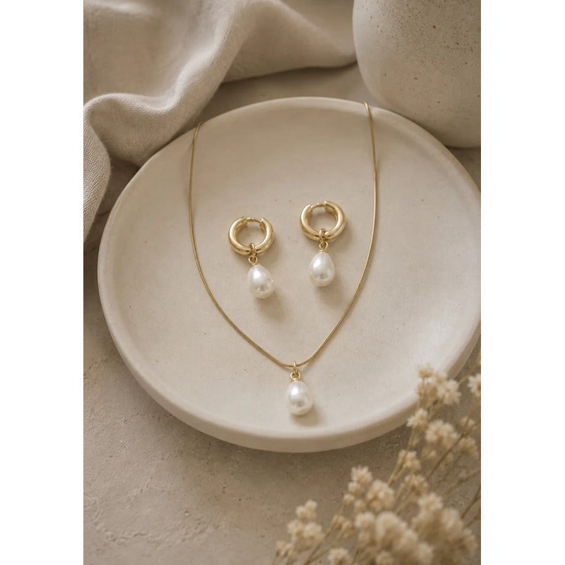 Set collar y aros Nina