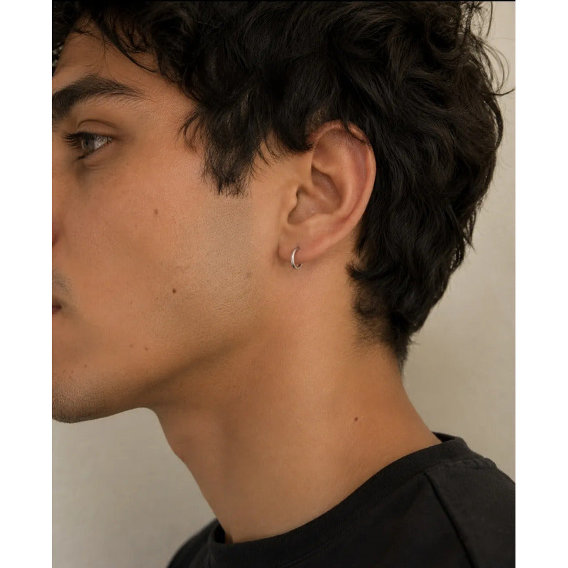 Aros Clicker Argollas 10mm Acero Quirúrgico Hombre Unisex Plateado