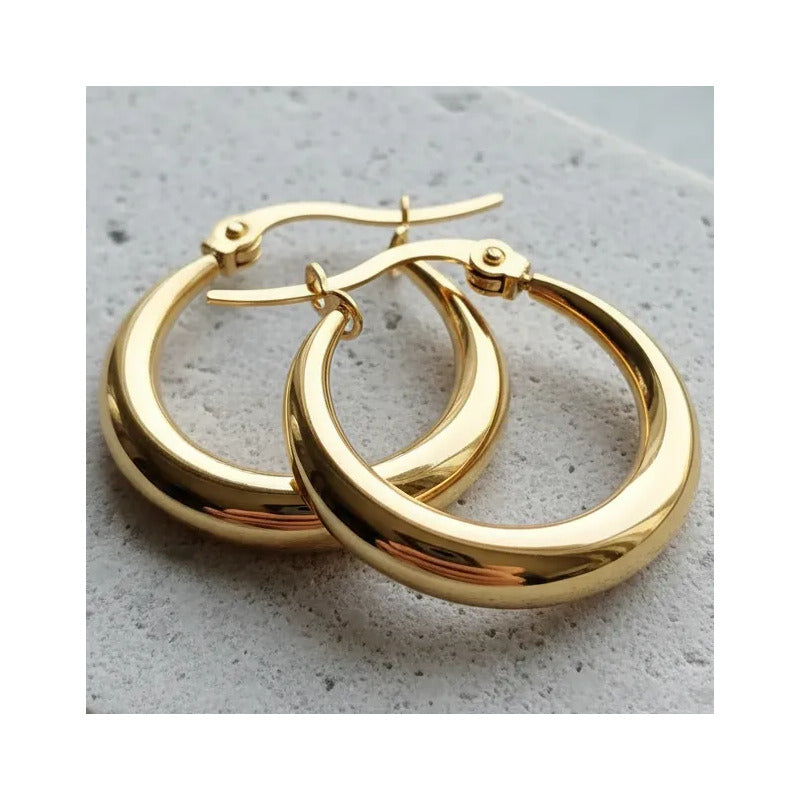 Aros Dana Argollas Doradas