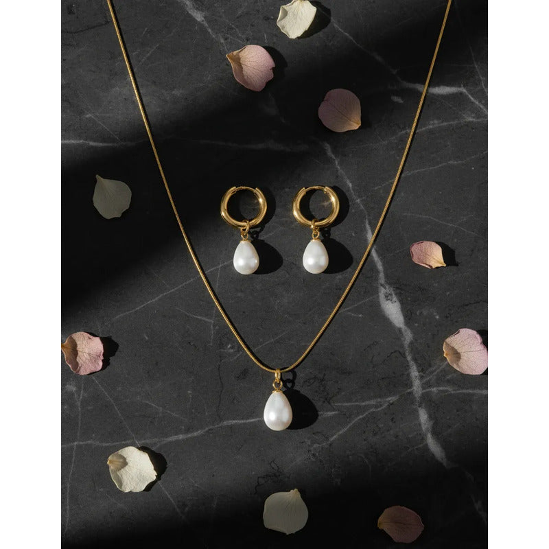 Set collar y aros Nina