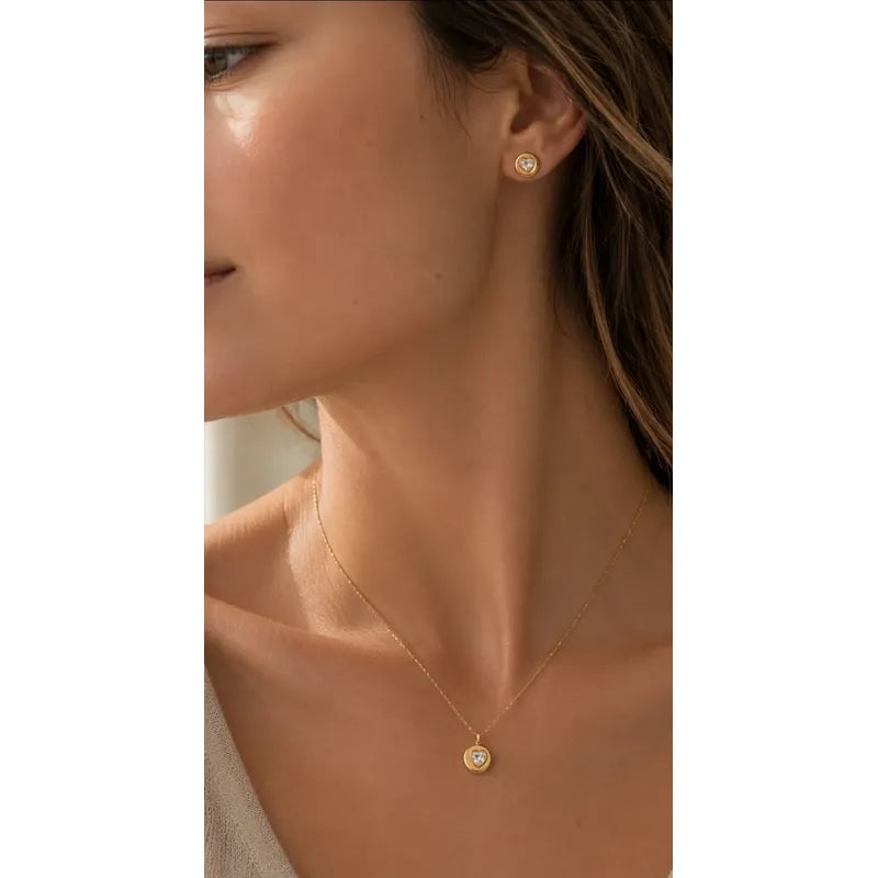 Set collar y aros Vita
