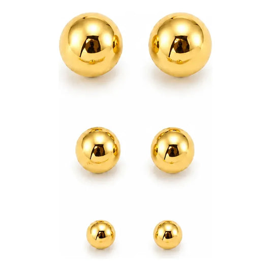 Set aros Lía dorado