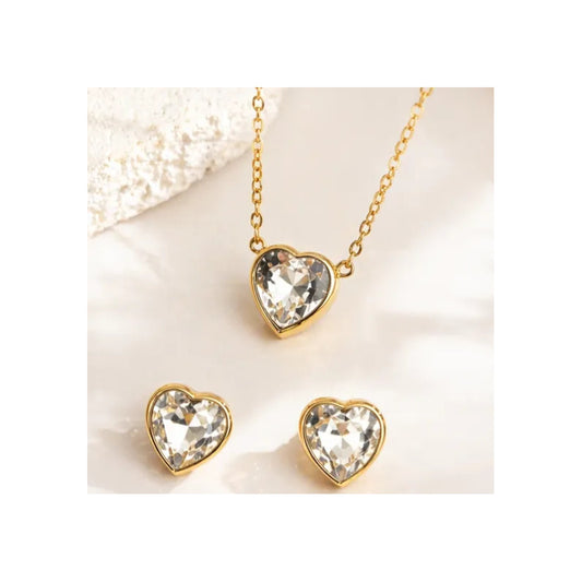 Set collar y aros L'amour