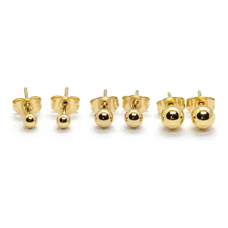 Set aros Lía dorado