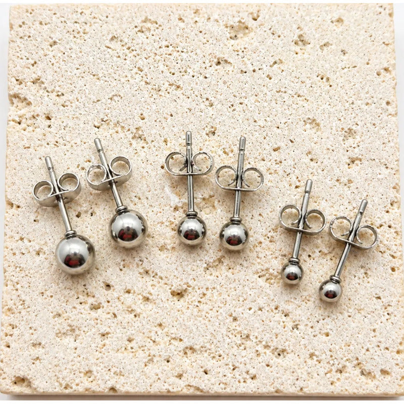 Set de aros Lía Plateado