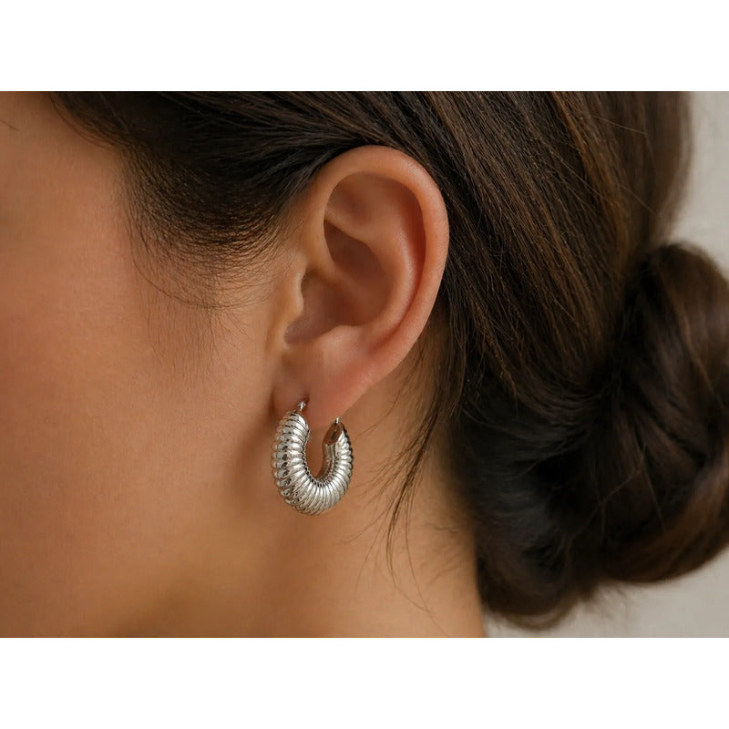 Aros Zoe Plateados
