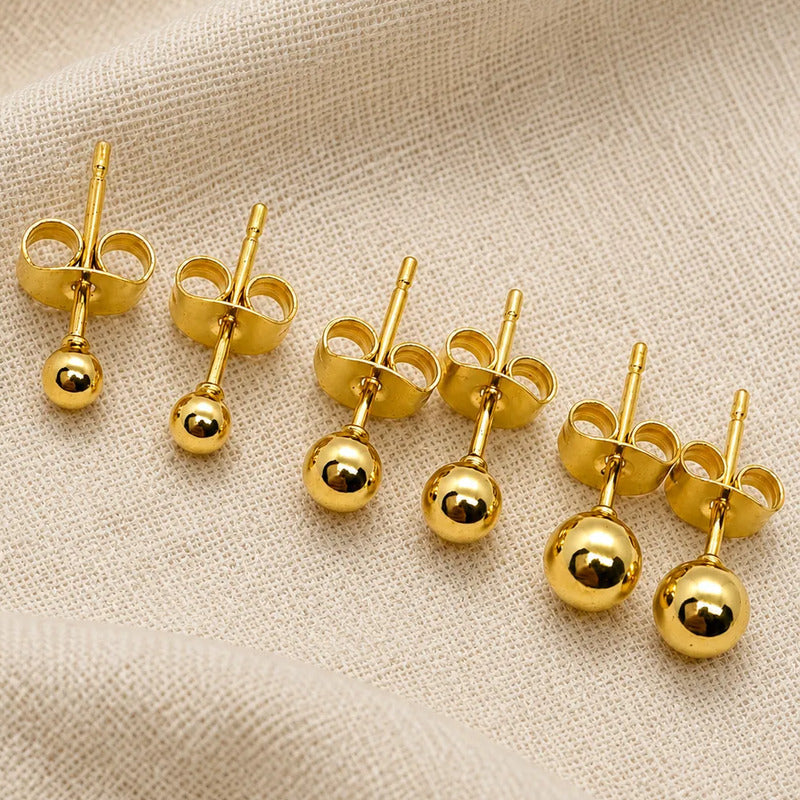 Set aros Lía dorado