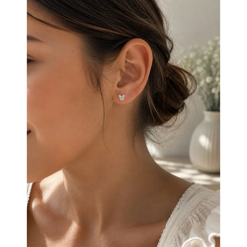 Aros Plata 925 Niña 4.5mm Pequeños Infantil Regalo Plateado