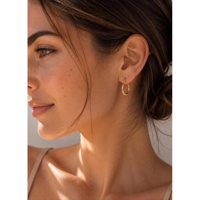 Aros Dana Argollas Doradas