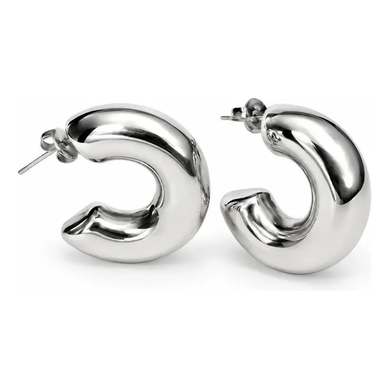 Aros Ines Plateados