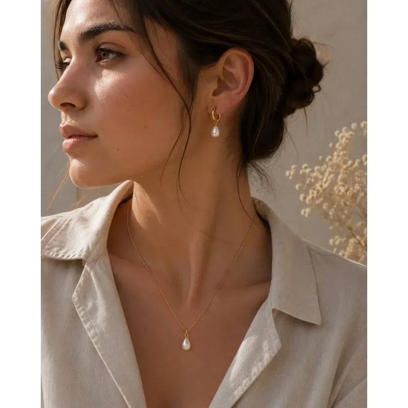 Set collar y aros Nina