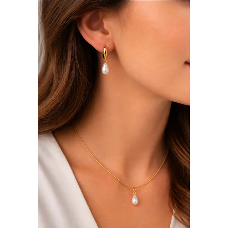 Set collar y aros Nina