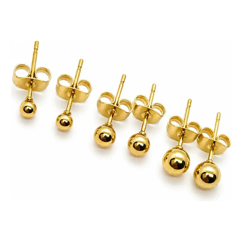Set aros Lía dorado